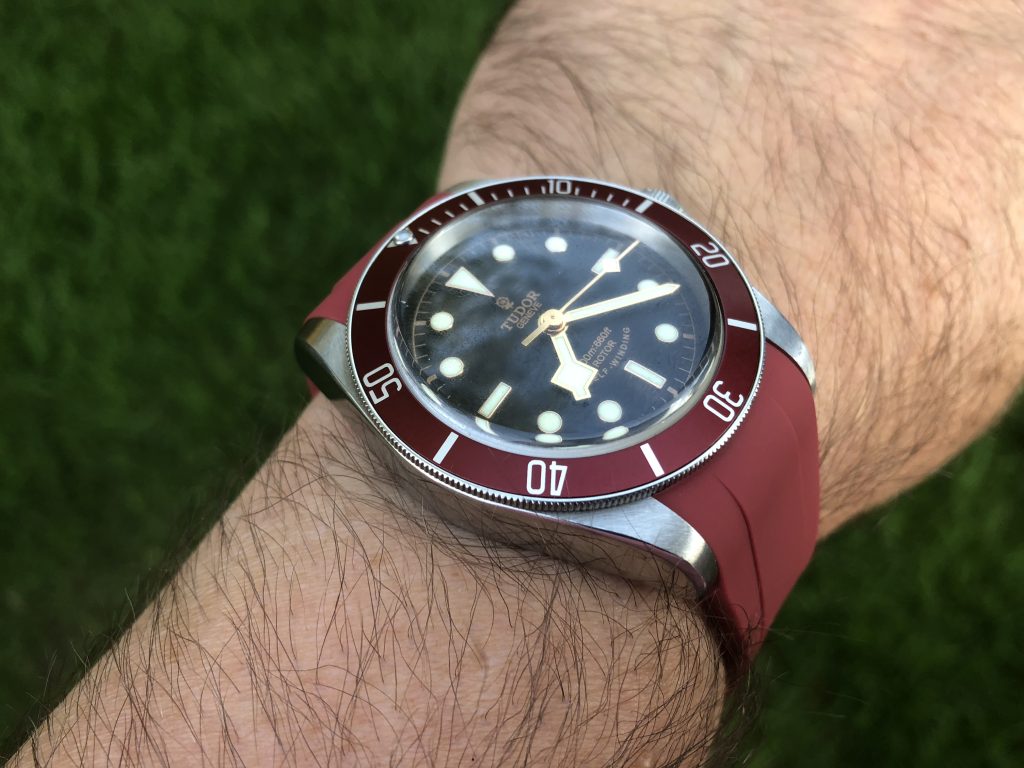 Rolex Yacht Master Red Rubber Strap - Vanguard Specialty Straps